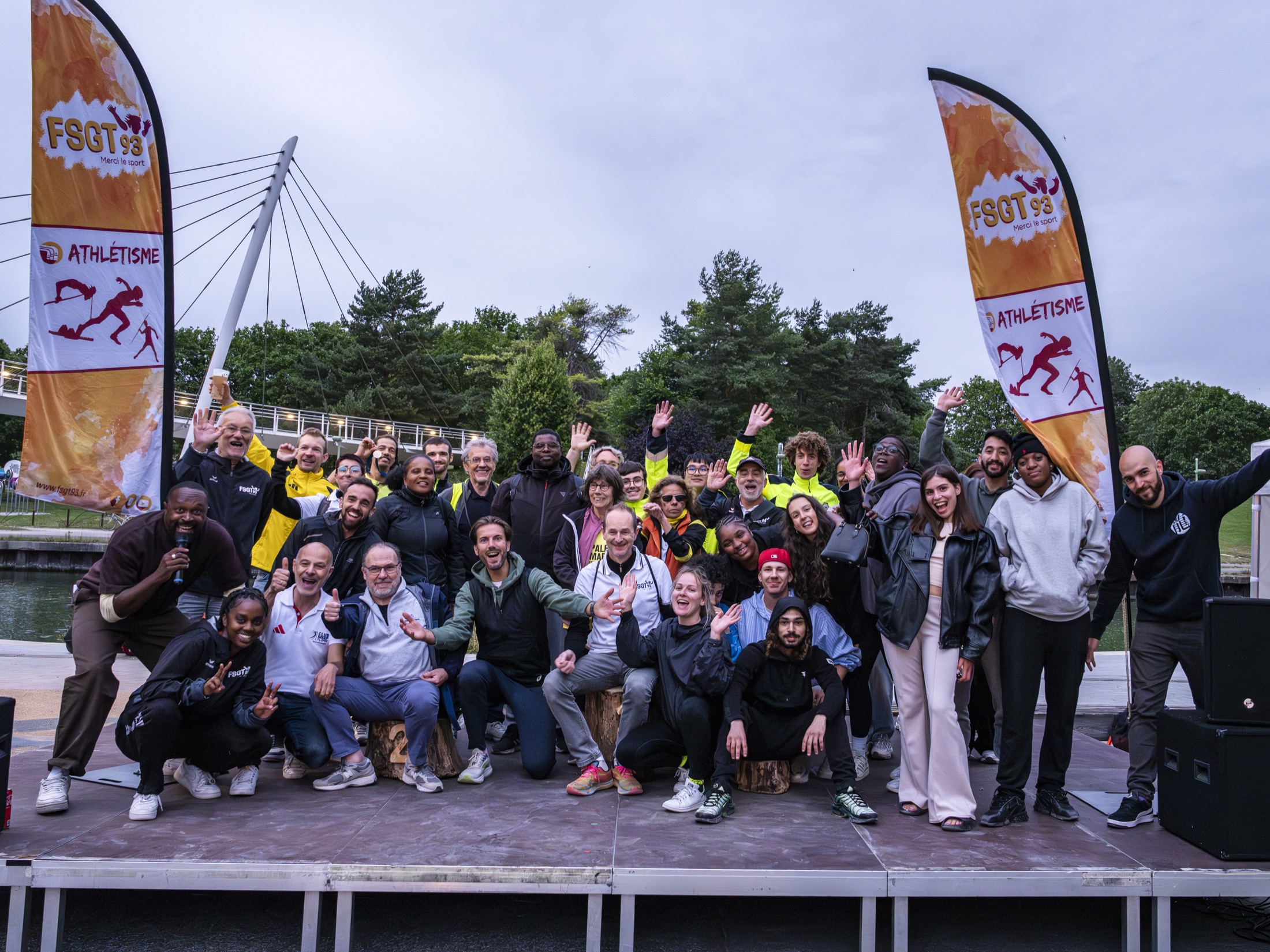 L’équipe FSGT 93 réunie à la Coloc de l’Ourcq