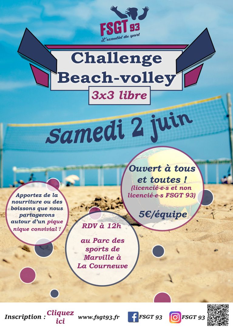 Challenge Beach volley FSGT 93