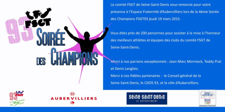 Revue de presse de la Soirée des champions