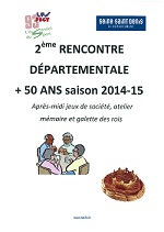 2ème rencontre départementale +50 ans 2014/2015 vendredi 9 janvier