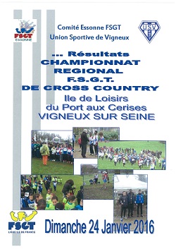 Résultats du cross régional d&rsquo;athlétisme FSGT 2016